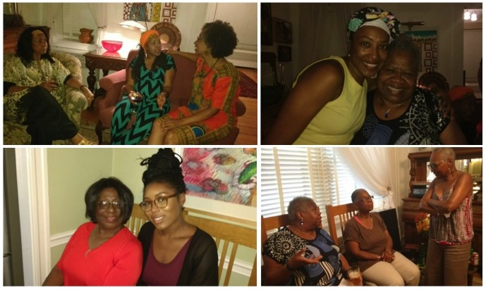 Women Talking and Smiling