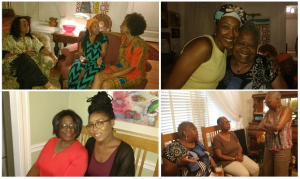 Women Talking and Smiling